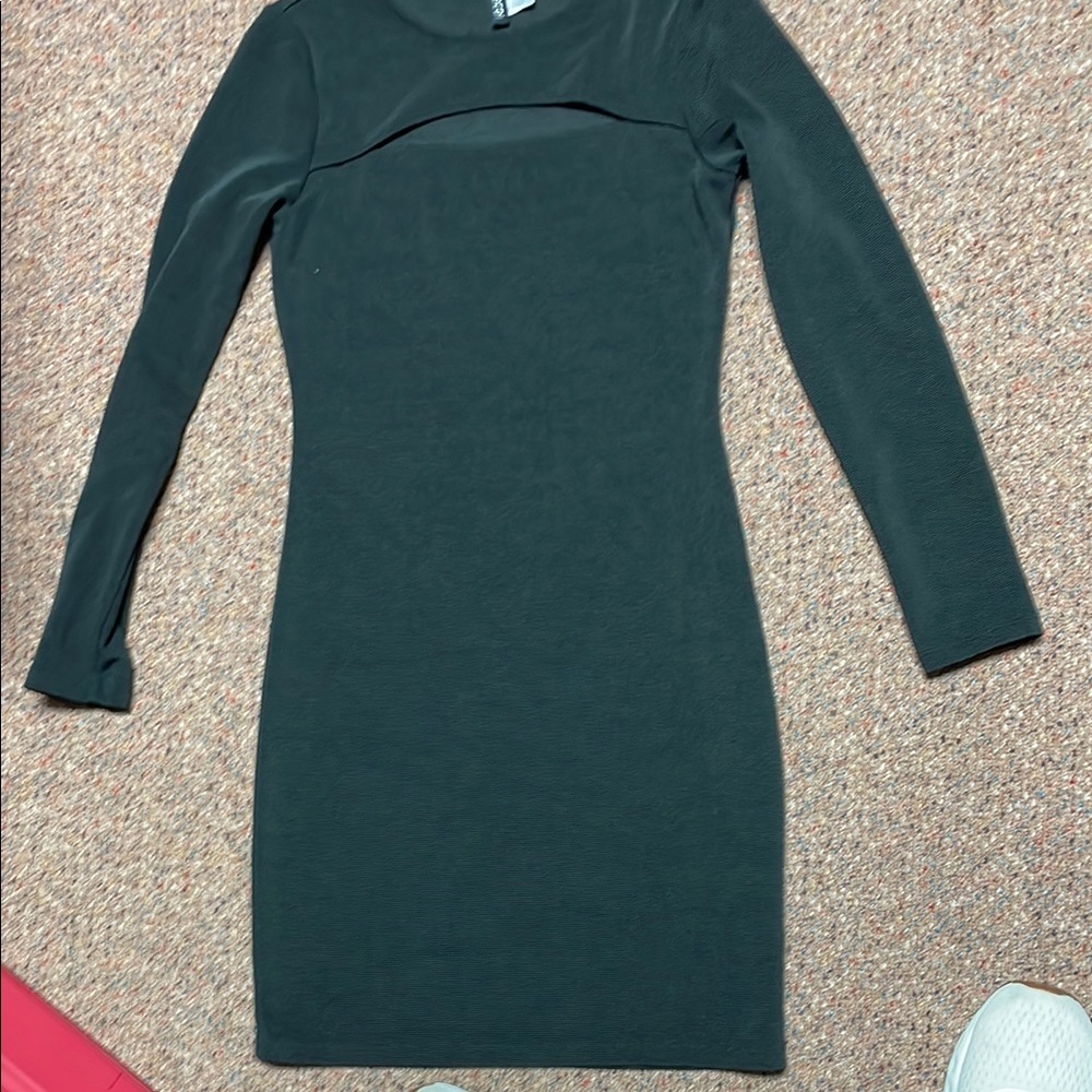 Elegant Black Long Sleeve Dress
